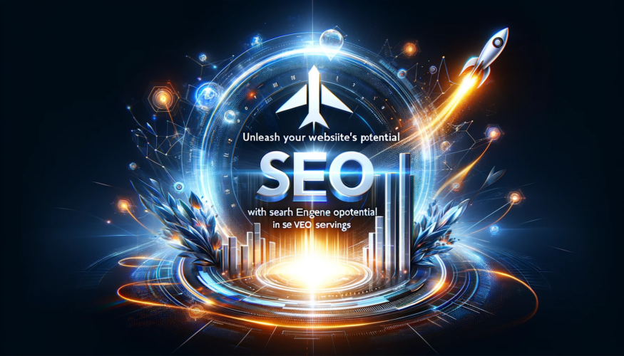 "A dynamic promotional image featuring the text 'Unleash Your Website's Potential with Simon White SEO Services' set against a digital-themed background representing website growth and search engine optimization."